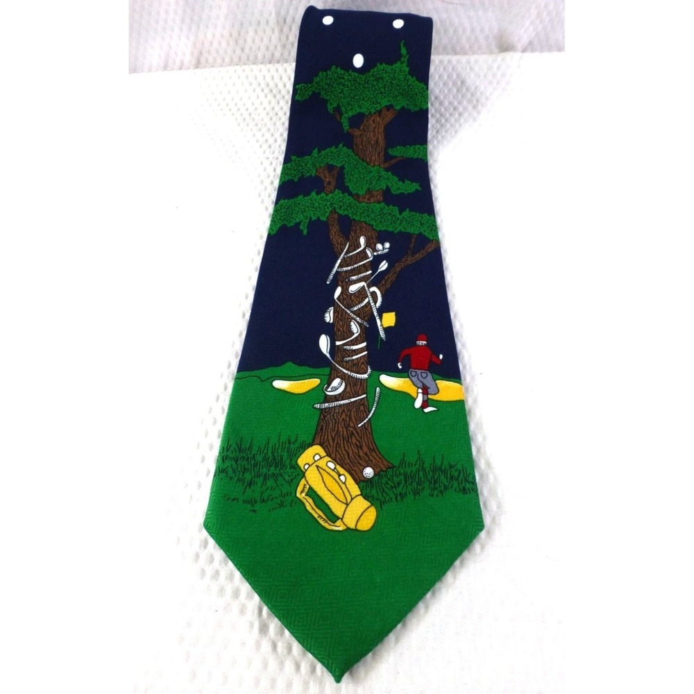 Golf Novelty Necktie By A. Rogers